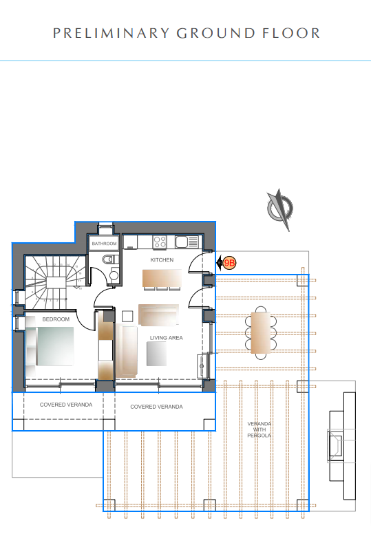 Floorplan for 3-bedroom Villa, Kissamos, Creete, Greece