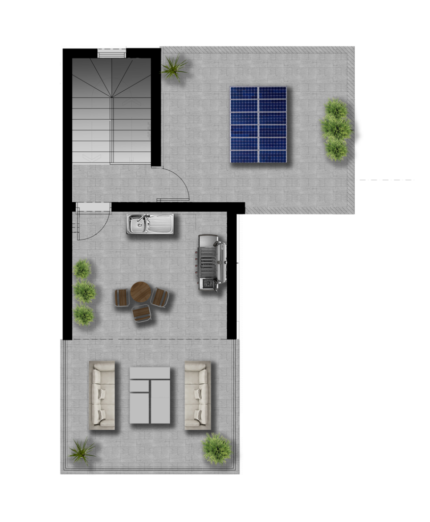 Floorplan for 3-bedroom Villa, Pernera, Famagusta, Cyprus