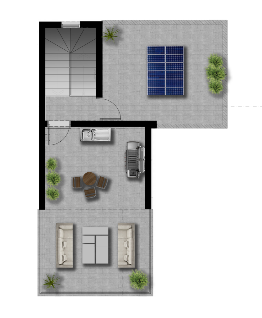 Floorplan for 3-bedroom Villa, Pernera, Famagusta, Cyprus