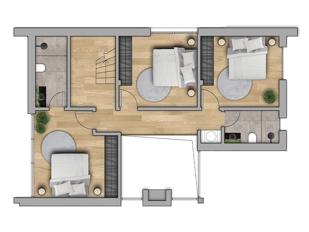 Floorplan for 4-bedroom Villa, Platres, Limassol, Cyprus