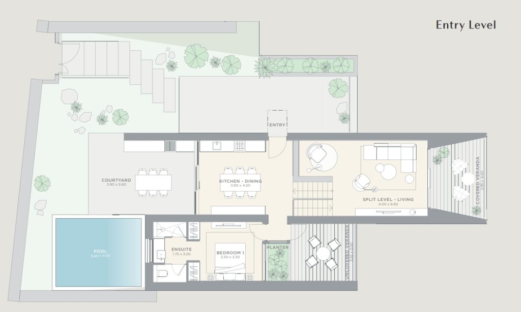 Floorplan for 3-bedroom Villa, Kallepia, Paphos, Cyprus