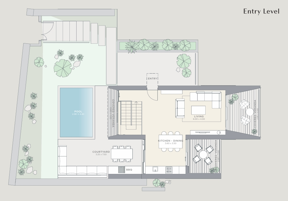 Floorplan for 3-bedroom Villa, Kallepia, Paphos, Cyprus