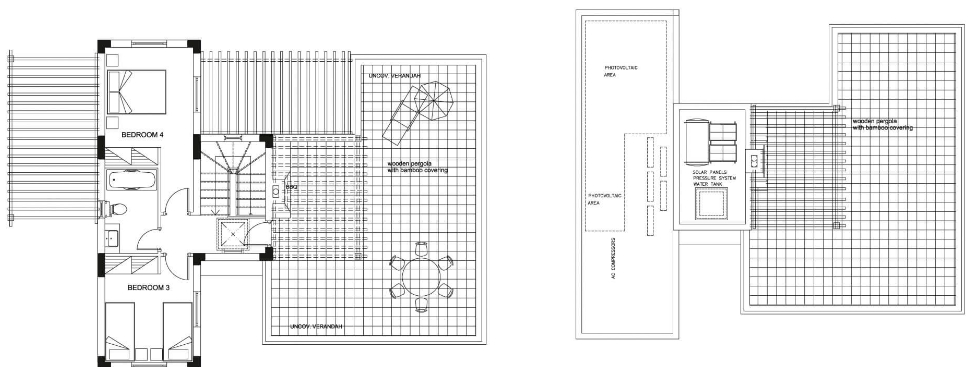 Floorplan for 4-bedroom Villa, Argaka, Paphos, Cyprus