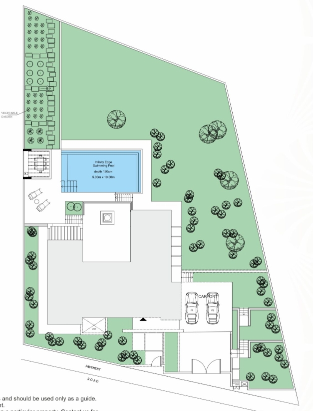 Floorplan for 5-bedroom Villa, Kouklia, Paphos, Cyprus