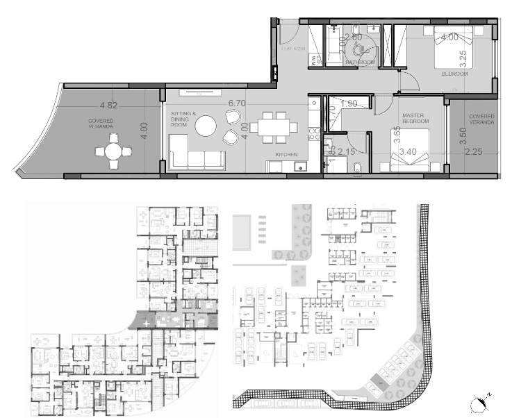 Floorplan for 2-bedroom Apartment, Pafos, Paphos, Cyprus