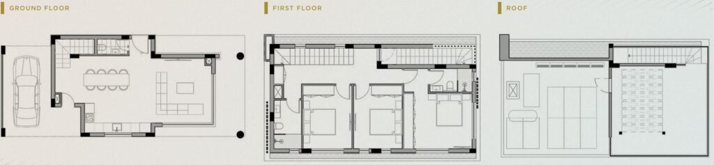 Floorplan for 3-bedroom Villa, Kapparis, Famagusta, Cyprus